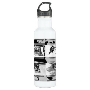 Playing Hockey - Ice Hockey Players 710 Ml Water Bottle