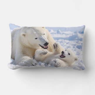 Playing in the Snow Lumbar Cushion