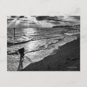 Playing In The Surf, Felixstowe postcard