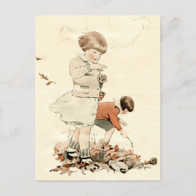 Playing Outside Postcard (Front)