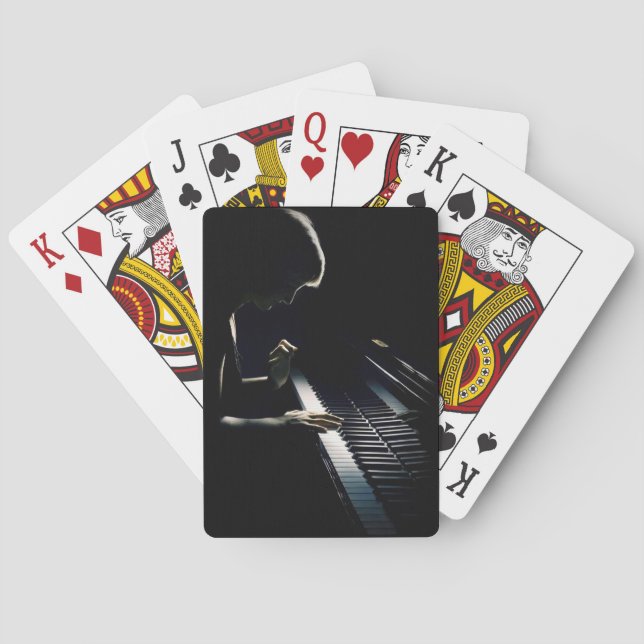 Playing Piano Playing Cards (Back)