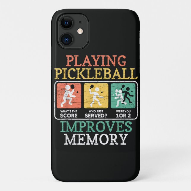Playing Pickleball Improves Memory  Case-Mate iPhone Case (Back)