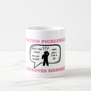 Playing Pickleball Improves Memory Funny Coffee Mug