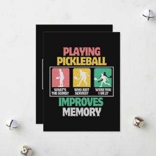 Playing Pickleball Improves Memory Holiday Card