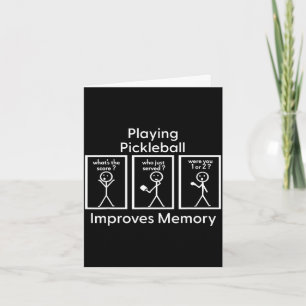 Playing pickleball improves memory pickle ball gam card