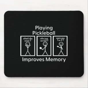 Playing pickleball improves memory pickle ball gam mouse pad