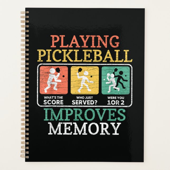 Playing Pickleball Improves Memory  Planner (Front)