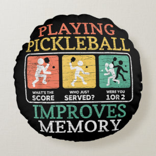 Playing Pickleball Improves Memory Round Cushion