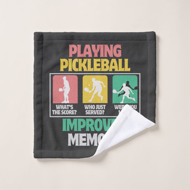 Playing Pickleball Improves Memory Wash Cloth (Wash Cloth)