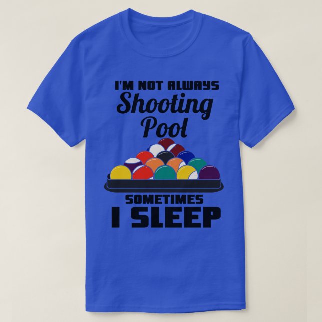 Playing Pool Billiard 1 T-Shirt (Design Front)