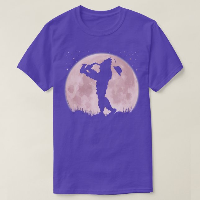 Playing Saxophone Player T-Shirt (Design Front)