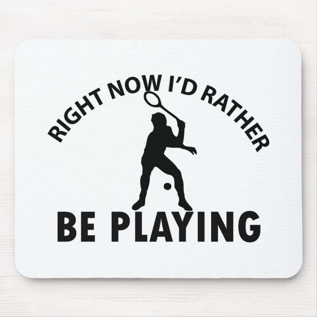 Playing  squash mouse pad (Front)