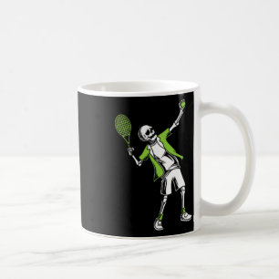 Playing Tennis Halloween Costume Funny Skull Skele Coffee Mug