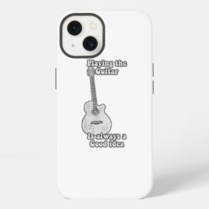 Playing the guitar is always a good idea. B & W iPhone 13 Case