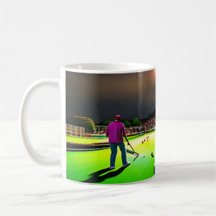 Playing Twilight Lawn Bowls, Coffee Mug