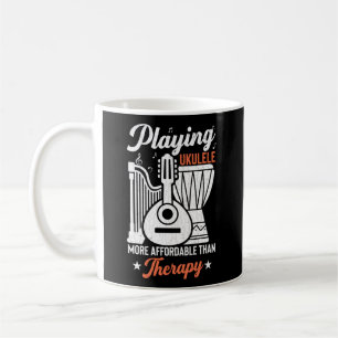 Playing Ukulele Is Therapy Player Music Coffee Mug