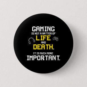 Playing Video Games Fun PC Console Gamer Geek 6 Cm Round Badge