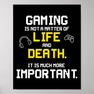 Playing Video Games Fun PC Console Gamer Geek  Poster