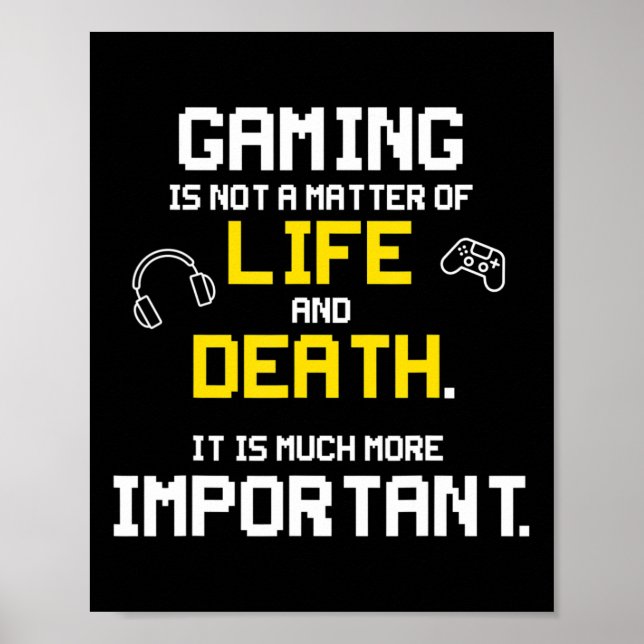 Playing Video Games Fun PC Console Gamer Geek  Poster (Front)