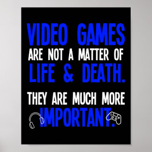 Playing Video Games Funny Pc Console Gamer Geek Poster