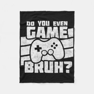 Playing Video Games - Pc Console Gaming - Funny Vi Fleece Blanket