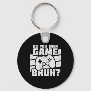 Playing Video Games - Pc Console Gaming - Funny Vi Key Ring
