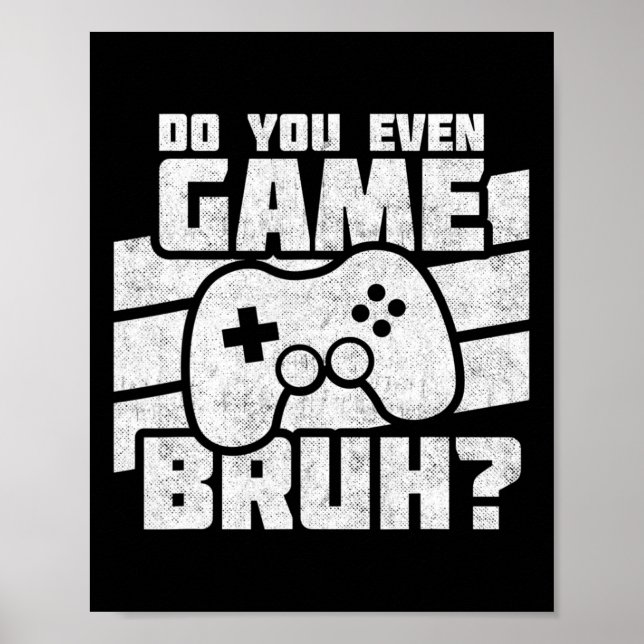 Playing Video Games - Pc Console Gaming - Funny Vi Poster (Front)