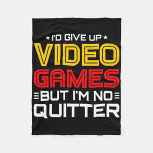 Playing Video Games - Video Gamer Meme - Funny Vid Fleece Blanket