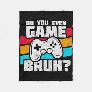 Playing Video Games - Video Gamer Meme - Funny Vid Fleece Blanket