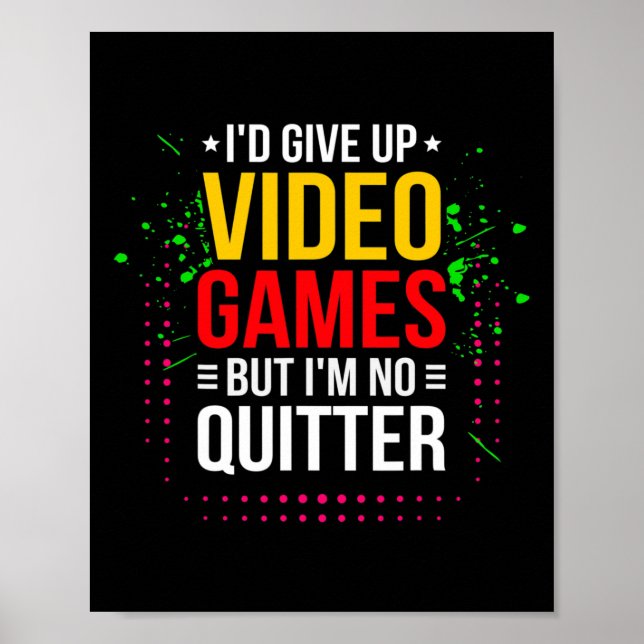 Playing Video Games - Video Gamer Meme - Funny Vid Poster (Front)