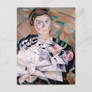 Playing With a Fan by Alice Bailly Postcard