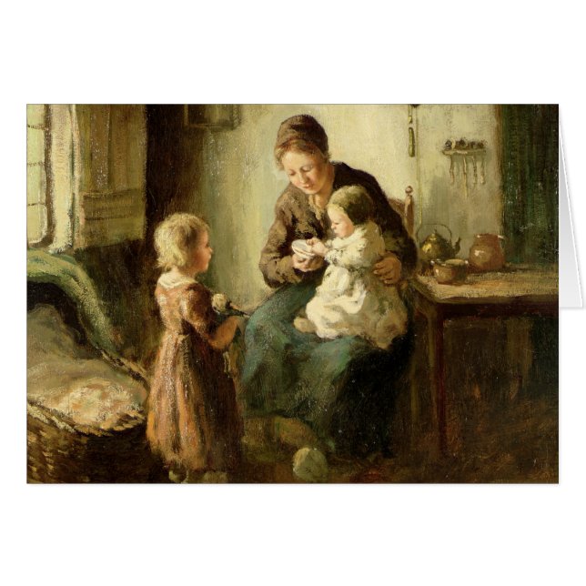 Playing with baby, 19th century (Front Horizontal)