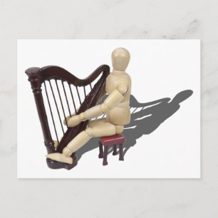 PlayingHarp121210 Postcard