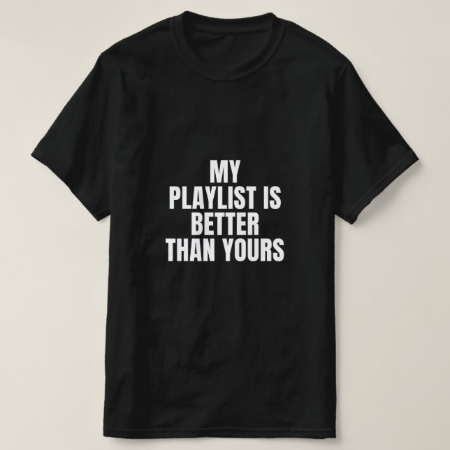 Playlist Mens T-Shirt (Design Front)