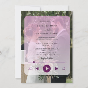 Playlist wedding Invitation