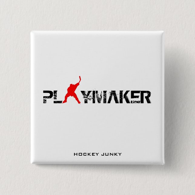 PLAYMAKER 15 CM SQUARE BADGE (Front)