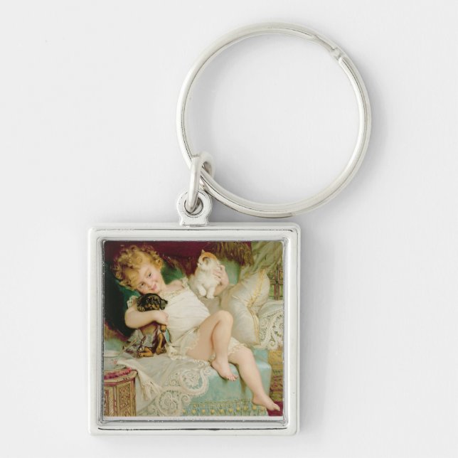 Playmates, from the Pears Annual, 1903 Key Ring (Front)