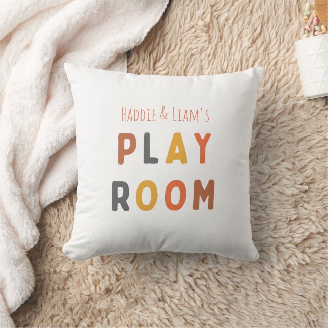 playroom Custom personalised Throw Pillows (Blanket)