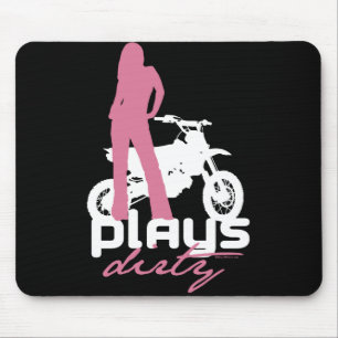 Plays Dirty - Girl Mouse Pad
