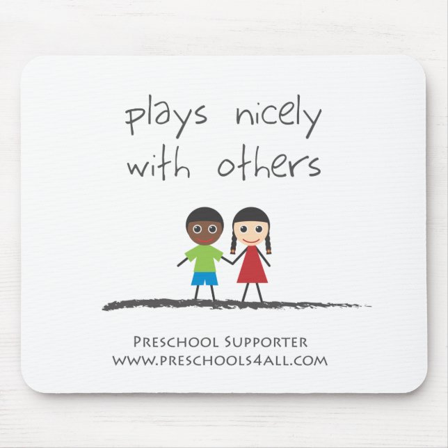 plays nicely with others mouse pad (Front)