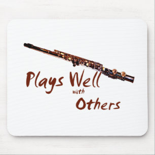 Plays Well with Others / Flute Mouse Pad