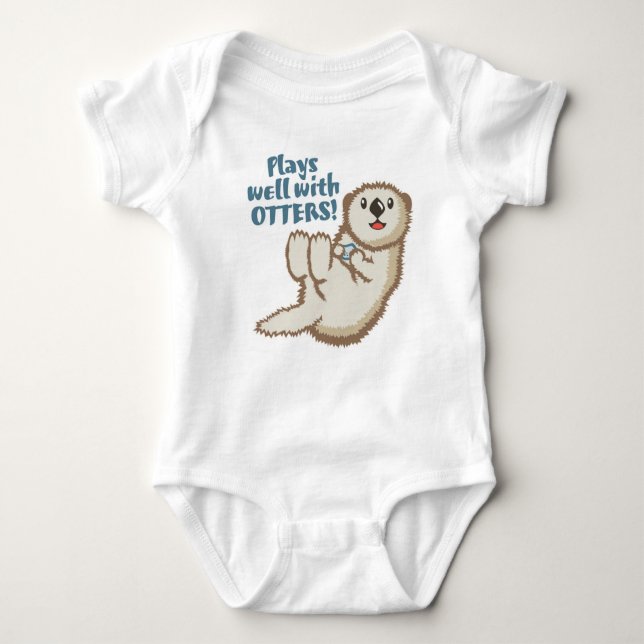 Plays Well With Otters Bodysuit (Front)