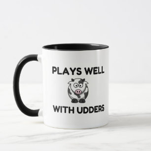 Plays Well With Udders Mug