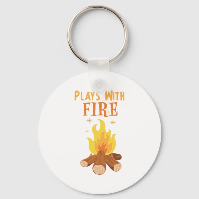 Plays With Fire Key Ring (Front)