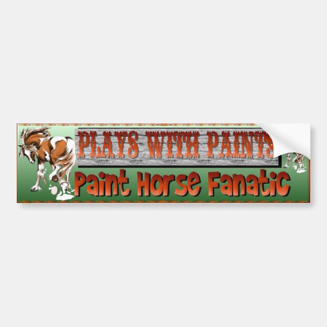 Plays With Paints bumpersticker Bumper Sticker (Front)