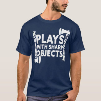 Plays With Sharp Objects Axe Throwing Classic TShi T-Shirt