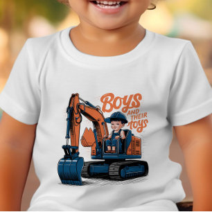 Playtime Atop the Bulldozer Toddler T-Shirt