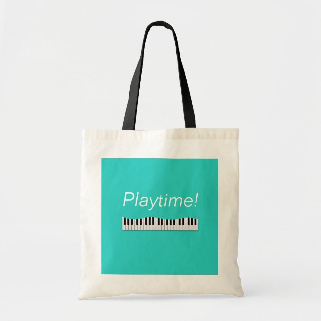 Playtime! Piano Tote Bag (Front)