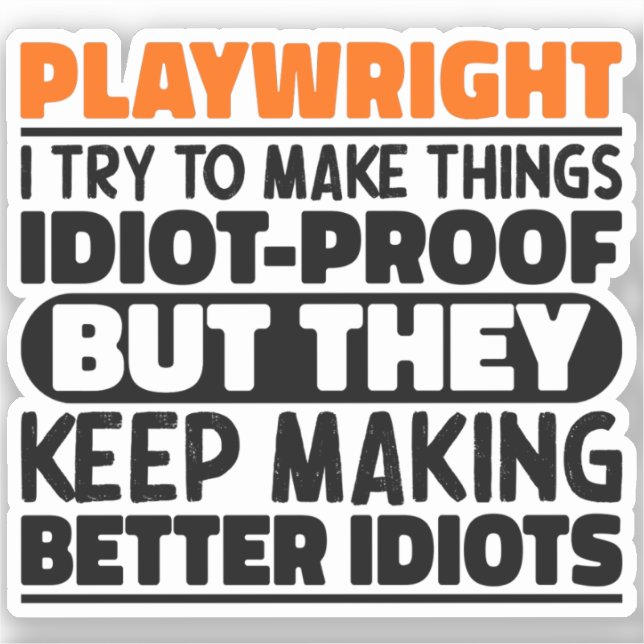 Playwright I Try To Make Things Writing Specialist (Front)