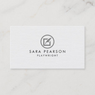 Playwright Writer Author Novelist Business Card